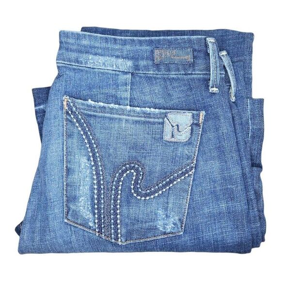 Citizens of Humanity Faye 003 Jeans Women‎ Sz 31 Low Rise Flare Western Cowgirl - Picture 1 of 7